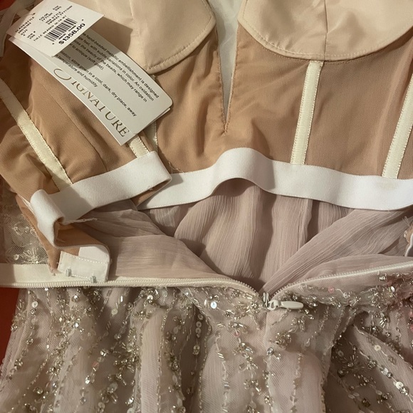 GALINA SIGNATURE - Beaded Tulle Sweetheart Trumpet Wedding Dress - Picture 6 of 12